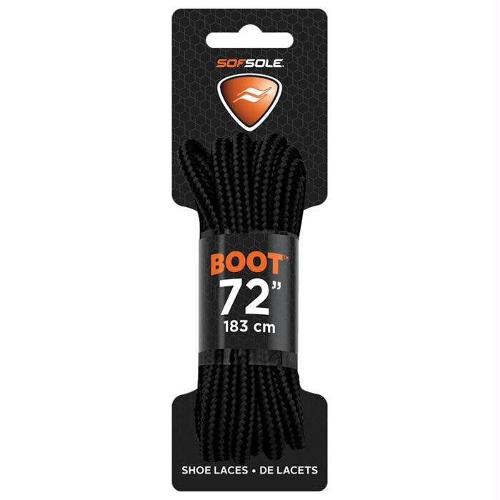 Boot Waxed Lace Black 72"