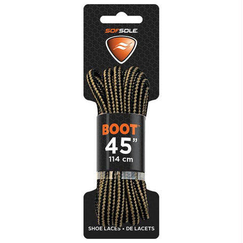 Boot Waxed Lace Black-tan 48"