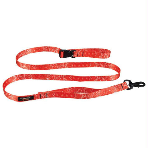 Dog Leash Bandana Red Md