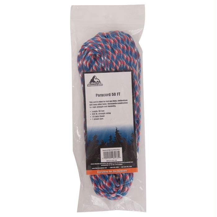 Paracord 50 Ft Red,white,blue