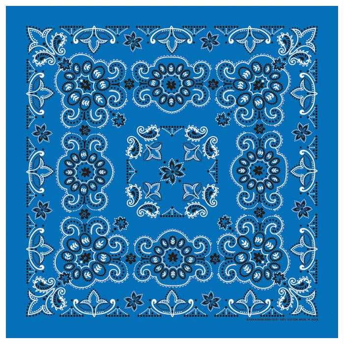 Texas Paisley Bandana Royal