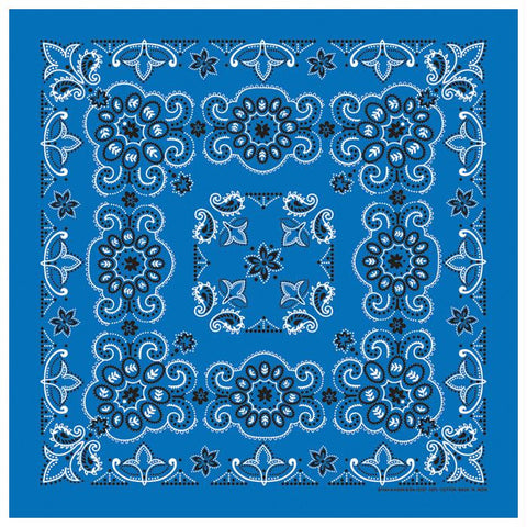 Texas Paisley Bandana Royal