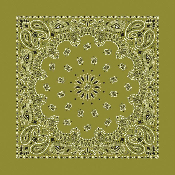 Bandana Paisley Olive