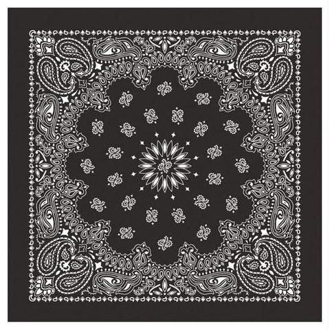 Bandanas Black W-hang Tg & Upc