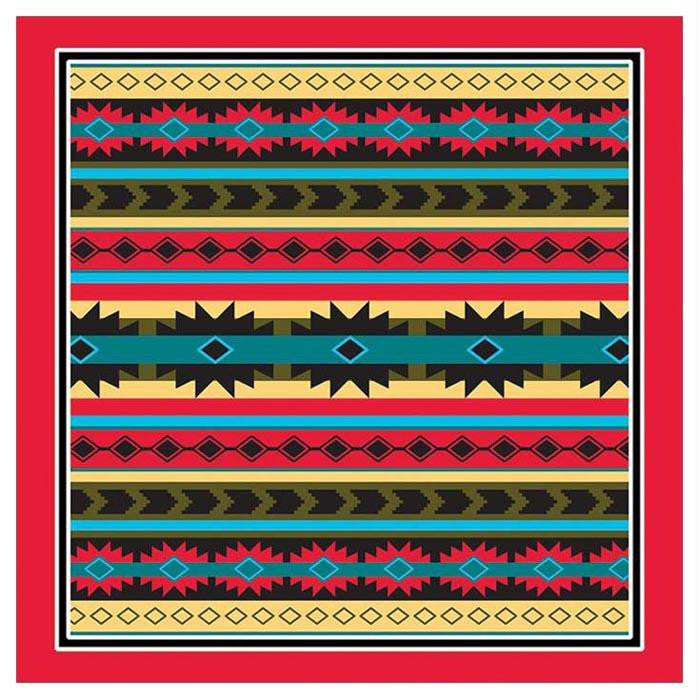 Modern Aztec W-red Trim