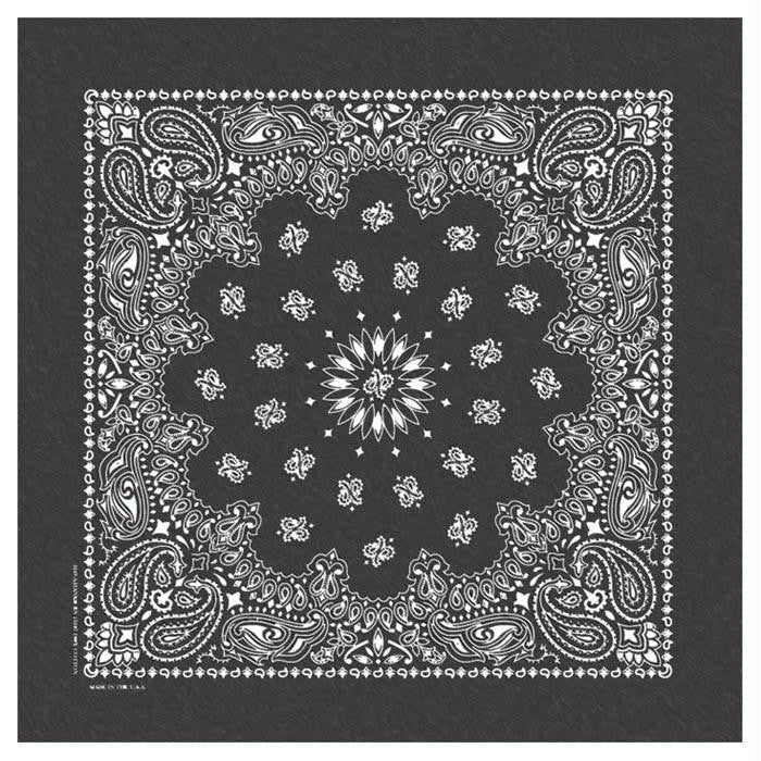 Stonewashed Bandana Black