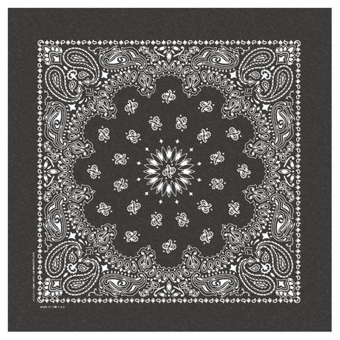 Stonewashed Bandana Black