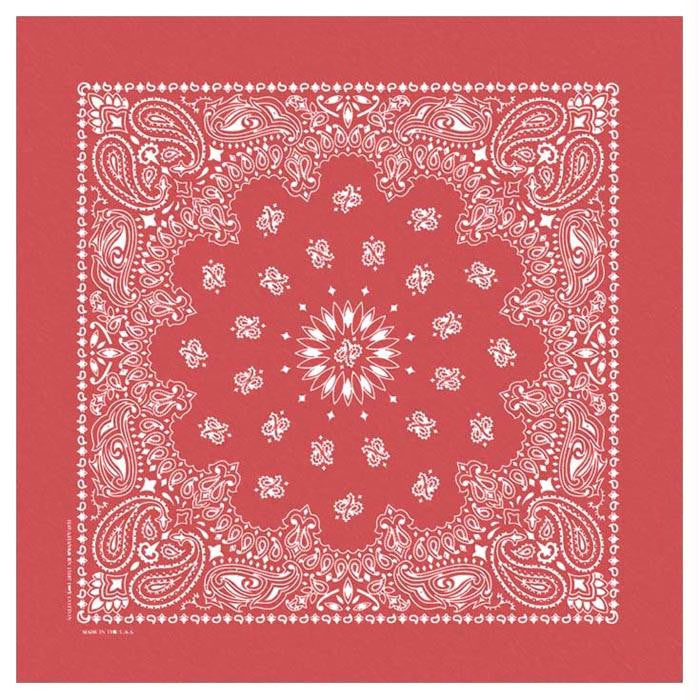 Stonewashed Bandana Red