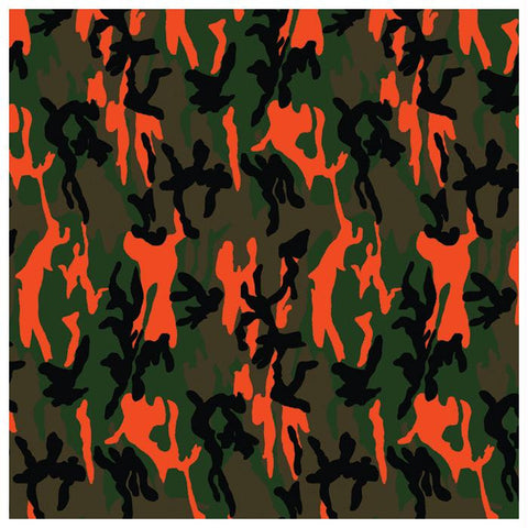 Camo Neon Orange Bandana