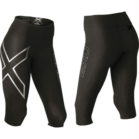 2xu Wmn Hyoptik 3-4 Ct Blk Sm