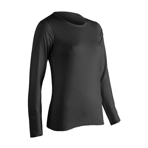 Coldpruf Platnm Wmn Top Blk Lg