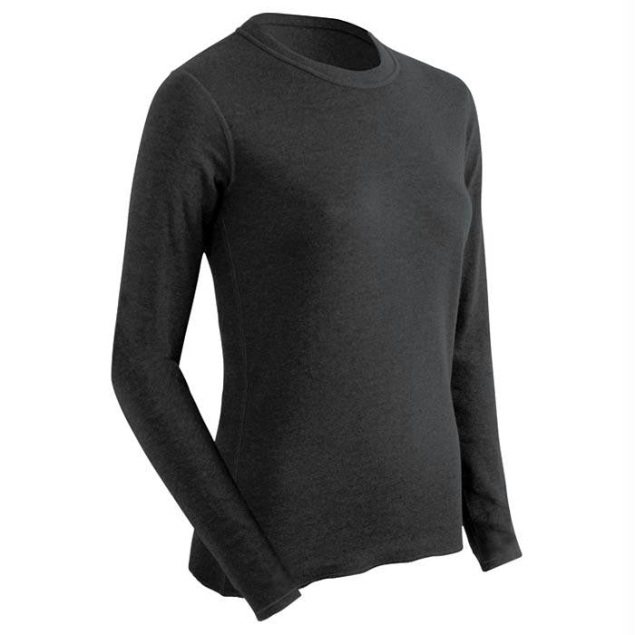 Coldpruf Poly Wmn Top Blk Md