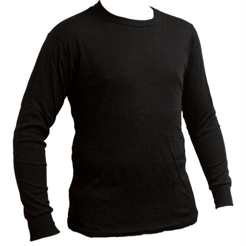 Mens Polypro Crew Black Md