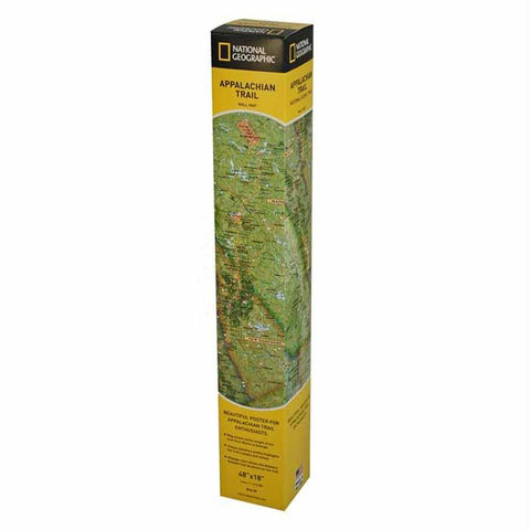 Appalachian Trl Wall Map Boxed