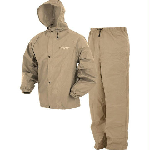 Frogg Togg Pl Rainsuit Khki Sm