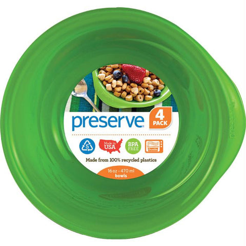 Preserve Bowls 4ct Green