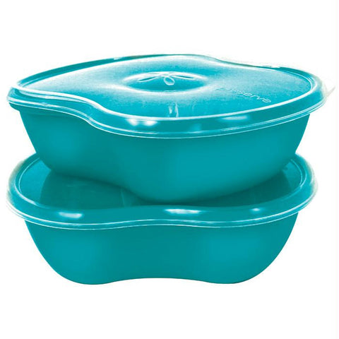 Preserve Sq Container 2pk Aqua