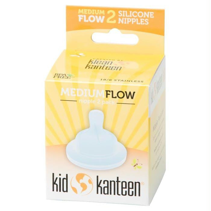 Kid Kanteen Nipple Med 2 Pk