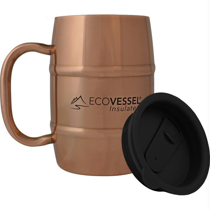 Double Barrel Mug 17oz Copper