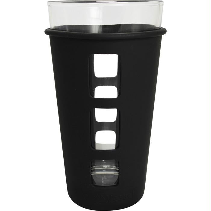 Vibe Glass Pint Silicone Black