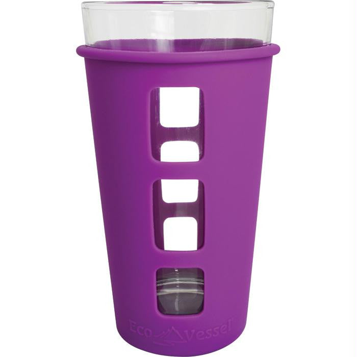 Vibe Glass Pint Silicone Purp