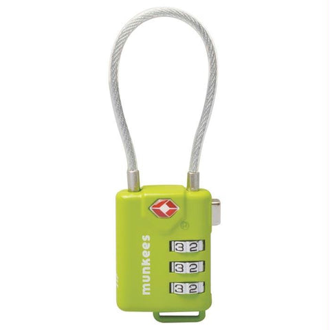 Munkees Tsa Cable Combo Lock