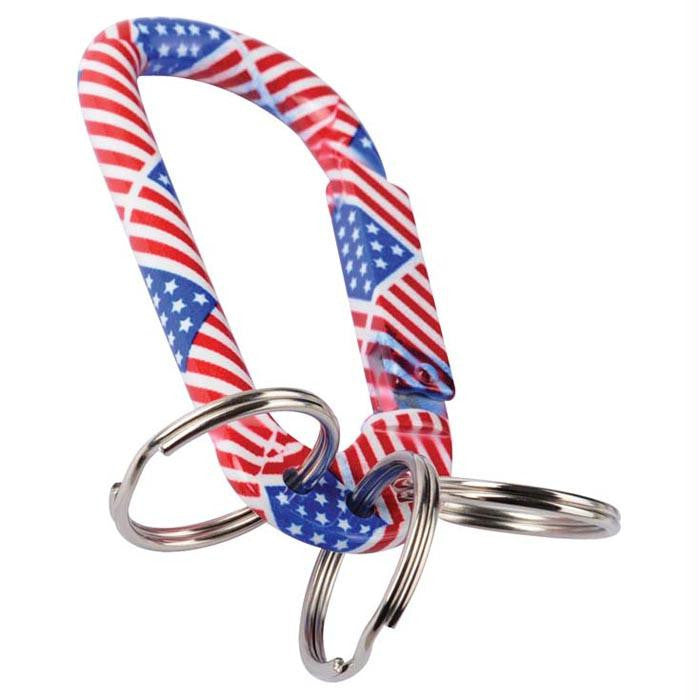 Us Flag Carabiner W-3 Keyrings