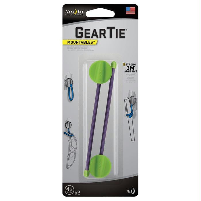 Gear Tie Hang Twist Tie 4" Grn