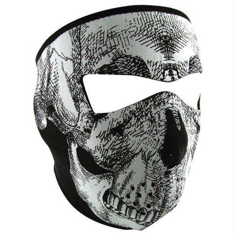 Neo Face Mask Blk-wht Skull