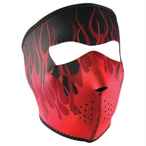 Neo Face Mask Red Flames