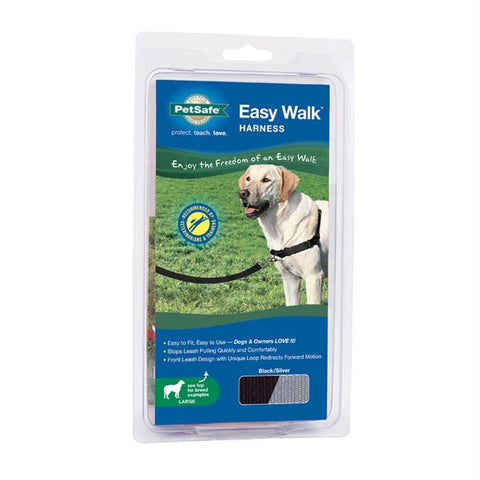 Easy Walk Harness Black Lg