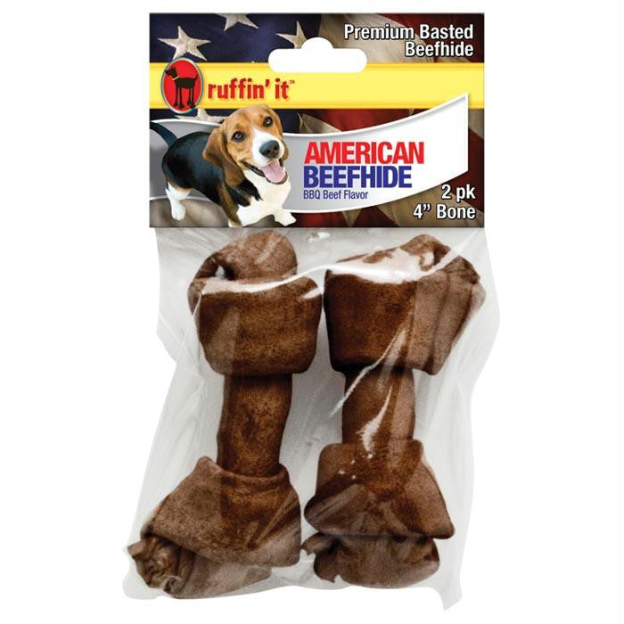 Beef Basted Dog Bone 4" 2pk