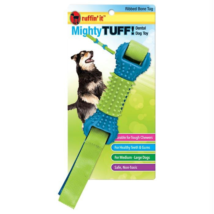 Mighty Tuff Ribbed Tug Bone