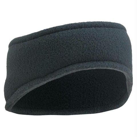 Rila Fleece Drop Earband Black