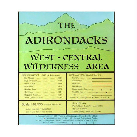 Adirondack Map W. Central Wild