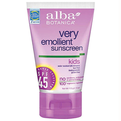 Alba Kids Sunscreen Spf45 4oz.