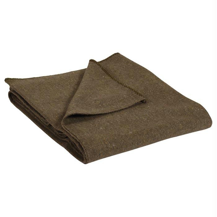 Wool Blanket Olive 60x80